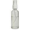 Spray bottle 100ml transparent glass incl. spray head/atomizer (D3)